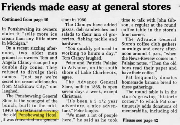 Ponshewaing Hotel - Jul 1994 Article (newer photo)